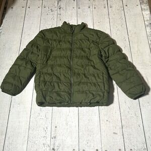 The Childrens Place Puffer Jacket Olive Green Kids Size XXXL 18 Winter Coat